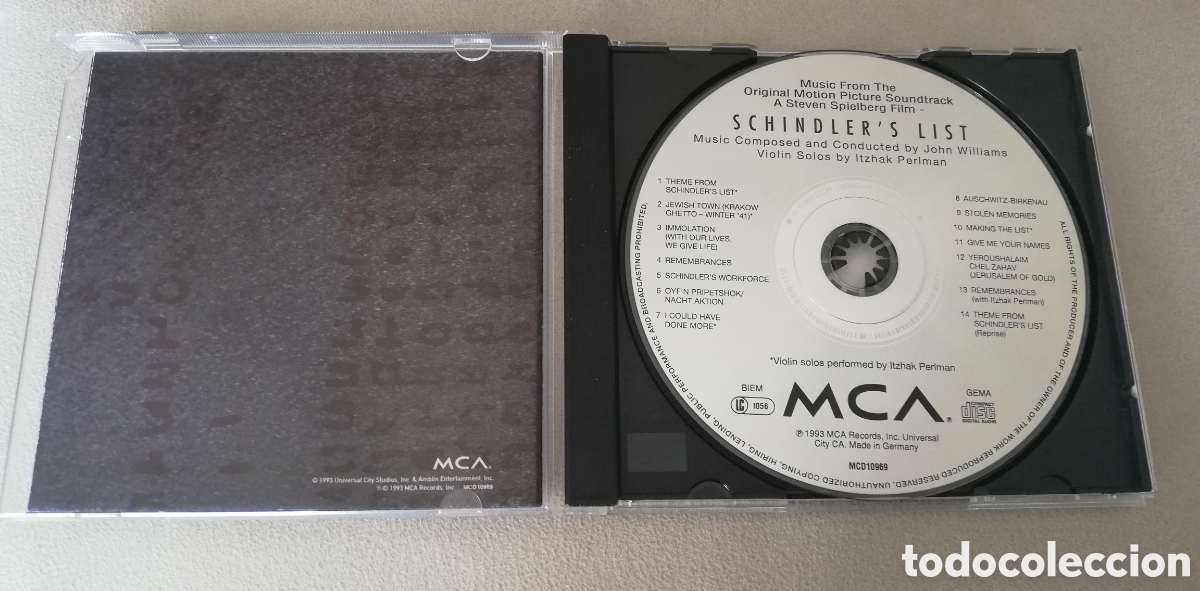 CDs de m&uacute;sica: Schindlers List BSO John Williams - Foto 2