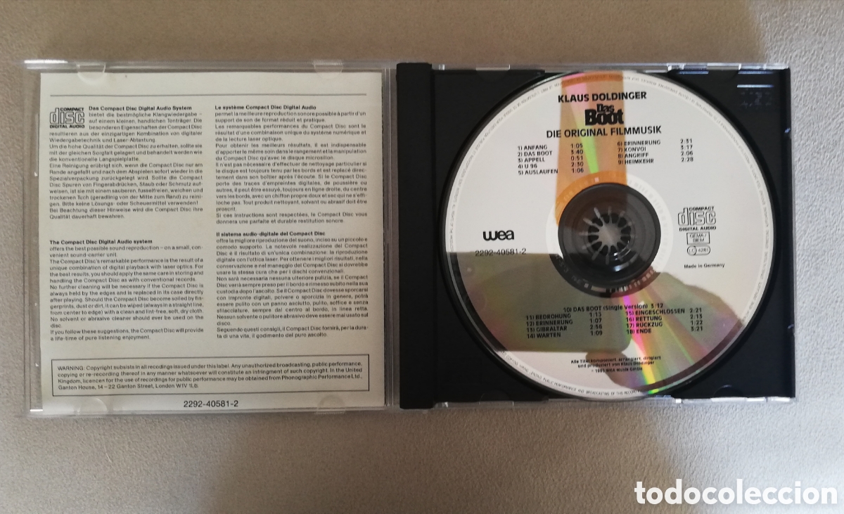 CDs de m&uacute;sica: Das Boot BSO Klaus Doldinger - Foto 2
