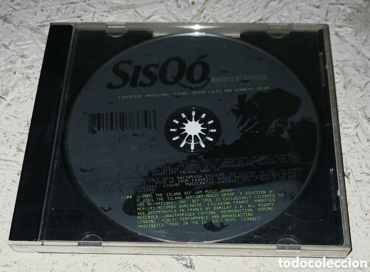 CDs de m&uacute;sica: CD Sisq&oacute; &rdquo;Return of Dragon&rdquo; - Def Soul / Island Def Jam (2001) - Solo Disco
