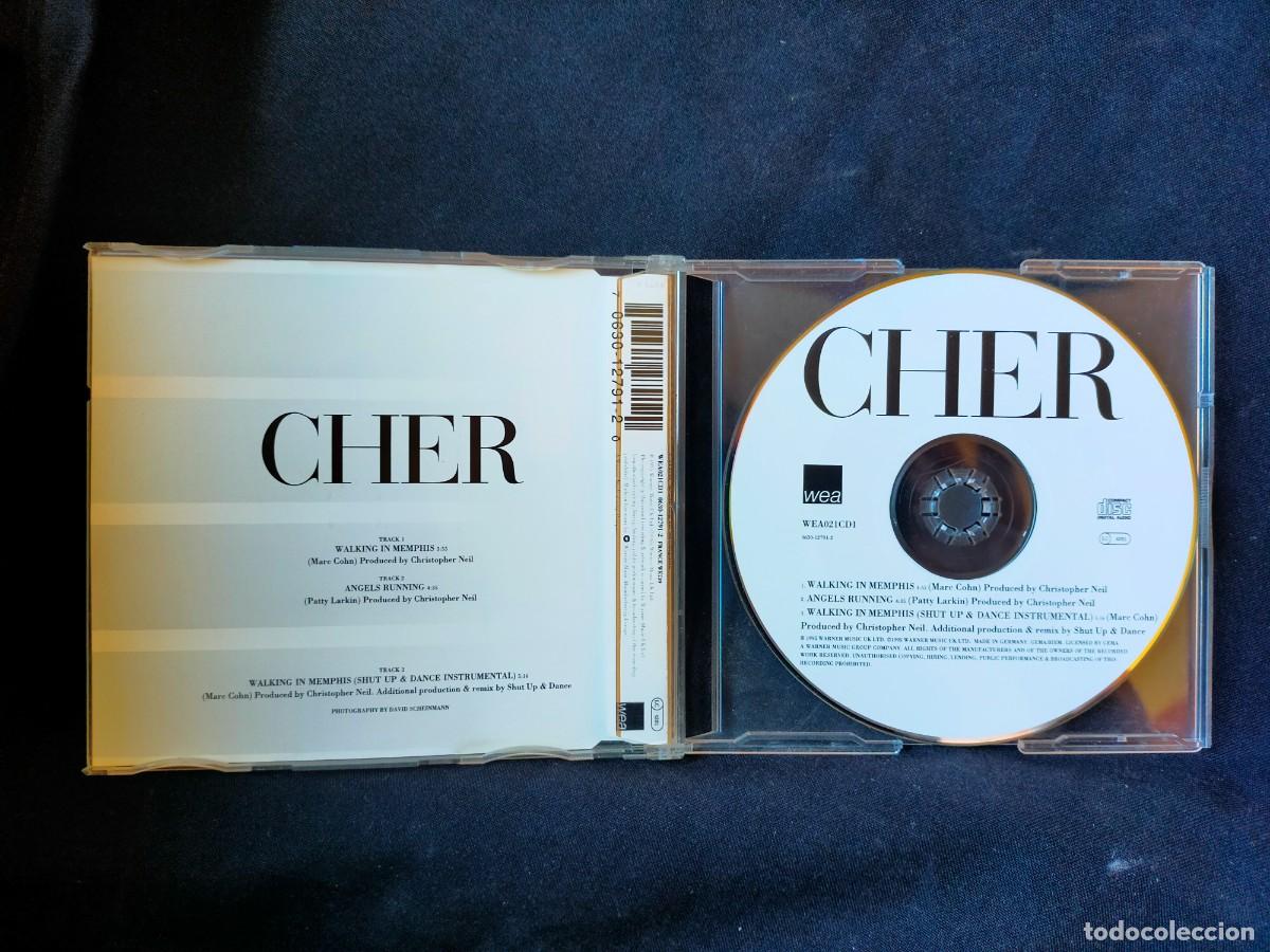 CDs de m&uacute;sica: CHER. WALKING IN MEMPHIS. 1995. SINGLE. WEA. 3 TEMAS. - Foto 2