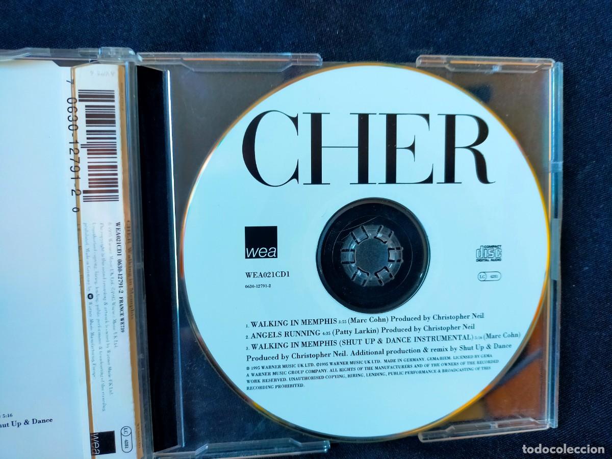 CDs de m&uacute;sica: CHER. WALKING IN MEMPHIS. 1995. SINGLE. WEA. 3 TEMAS. - Foto 4