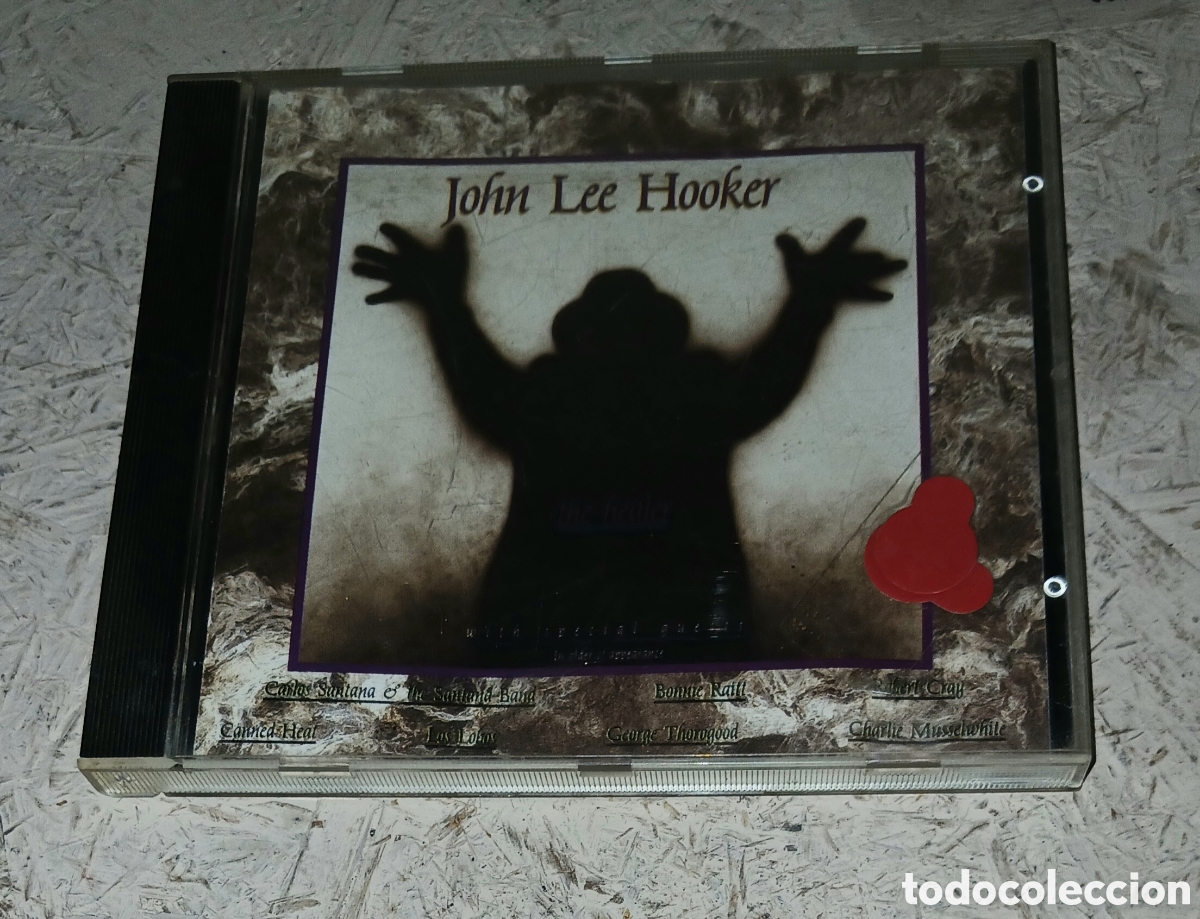 CDs de m&uacute;sica: CD John Lee Hooker &rdquo;The Healer&rdquo; - Silvertone Records / BMG 1989 (Carlos Santana, Bonnie Raitt)