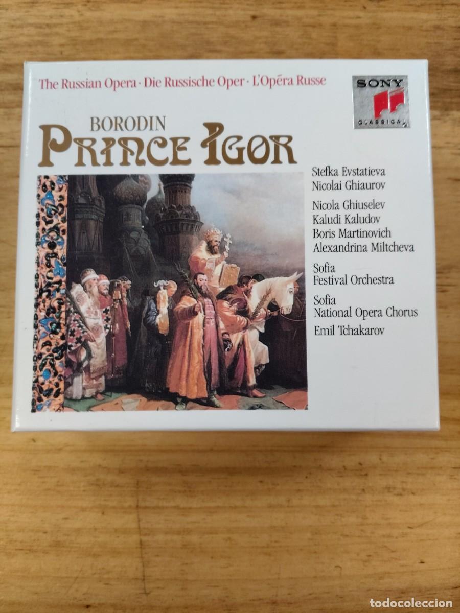 CDs de m&uacute;sica: Prince Igor - Borodin - 3 CDs Sony, 1990