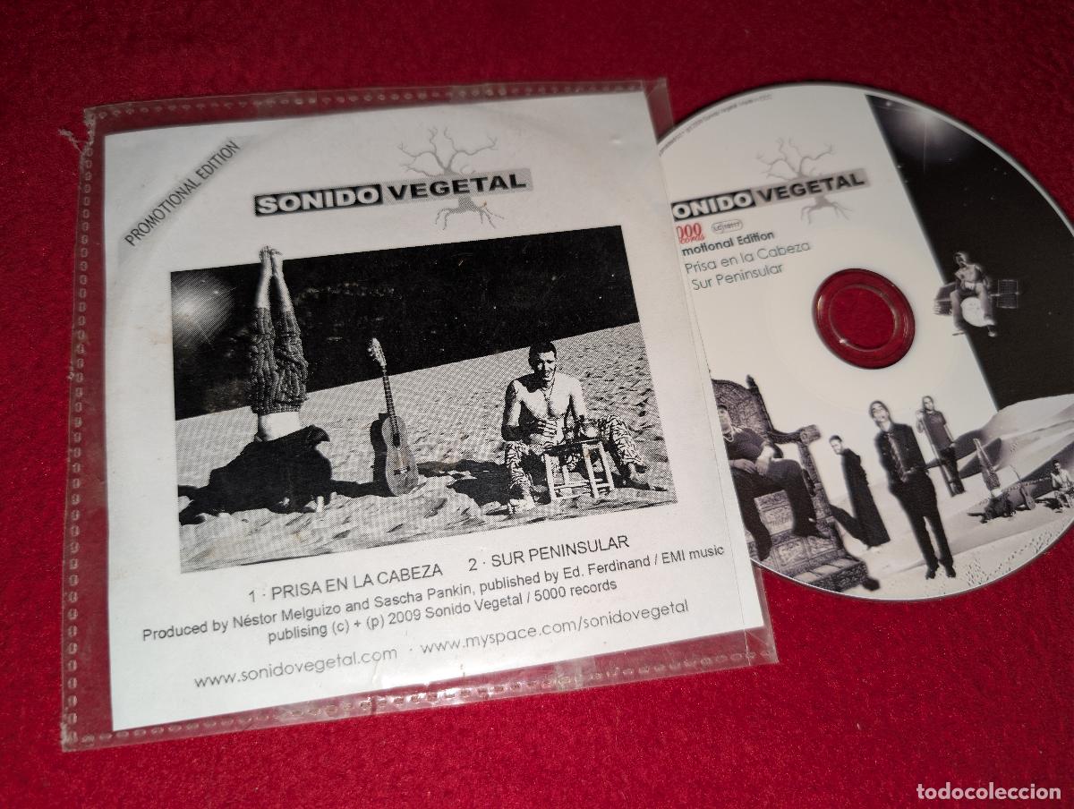 CDs de m&uacute;sica: SONIDO VEGETAL Prisa en la cabeza/Sur peninsular CD SINGLE 2009 PROMO spain ROCK LATIN