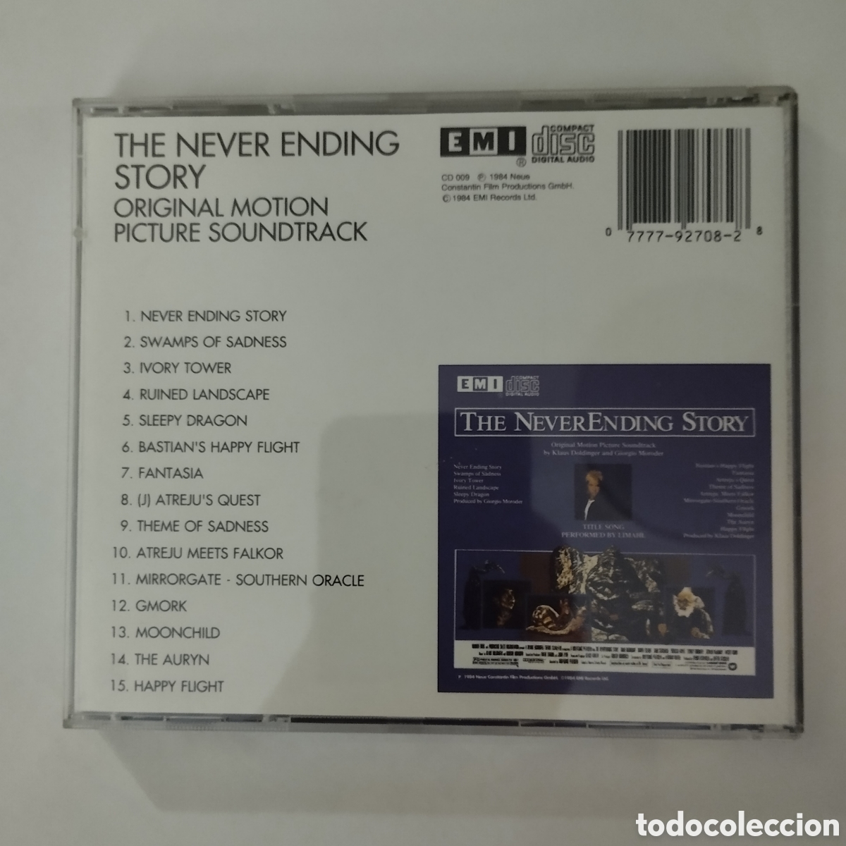 CDs de m&uacute;sica: CD BSO La Historia Interminable - Klaus Doldinger - Giorgio Moroder - Limahl. - Foto 2