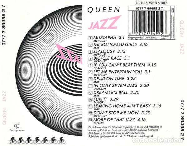 CDs de m&uacute;sica: Queen &rdquo;Jazz&rdquo;, CD europeo - Foto 3