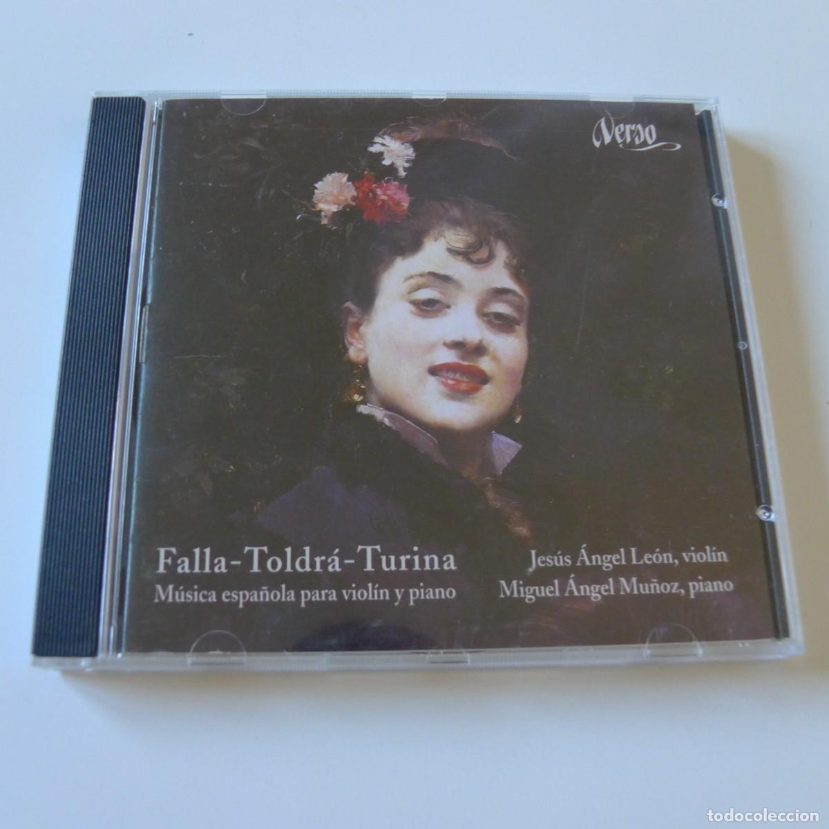 CDs de m&uacute;sica: Falla, Toldr&aacute;, Turina - Jes&uacute;s &Aacute;ngel Le&oacute;n, Miguel &Aacute;ngel Mu&ntilde;oz M&uacute;sica Espa&ntilde;ola Para Viol&iacute;n Y piano CD