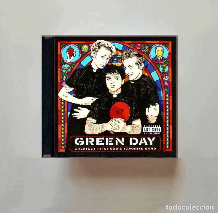CDs de m&uacute;sica: GREEN DAY. GREATEST HITS. GOD'S FAVORITE BAND. RECOPILATORIO. CD.