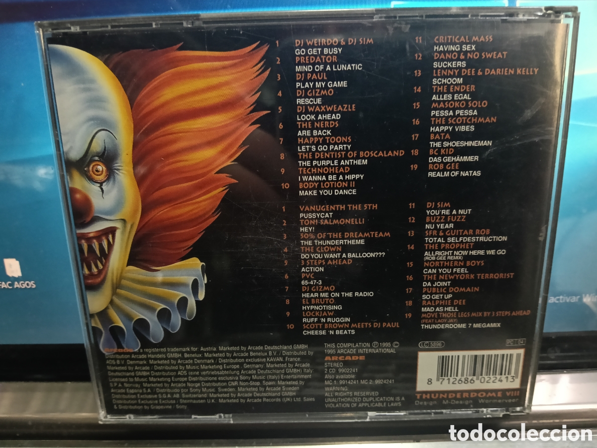 CDs de m&uacute;sica: Thunderdome VIII doble cd 1995 - Foto 2