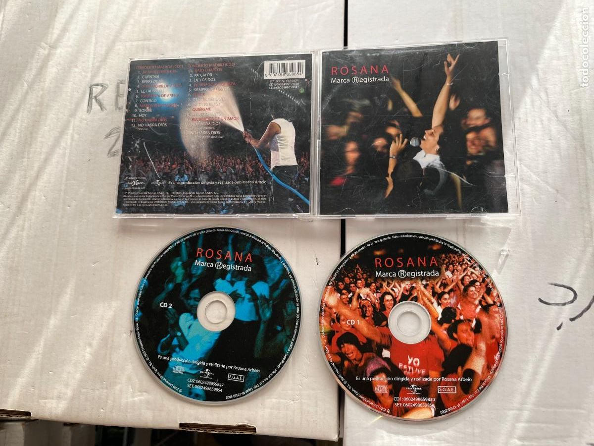 CDs de m&uacute;sica: ROSANA - MARCA REGISTRADA 2 CDS ROSSANA ROSANNA ROSSANNA - CD MUSICA KREATEN