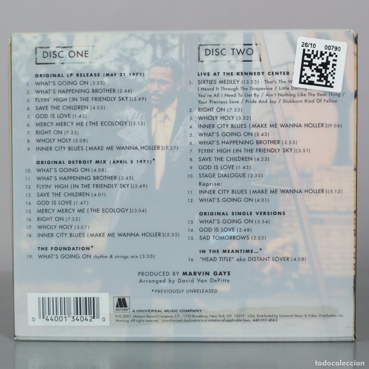 CDs de m&uacute;sica: CD. Whats Going On - Marvin Gaye - Foto 2