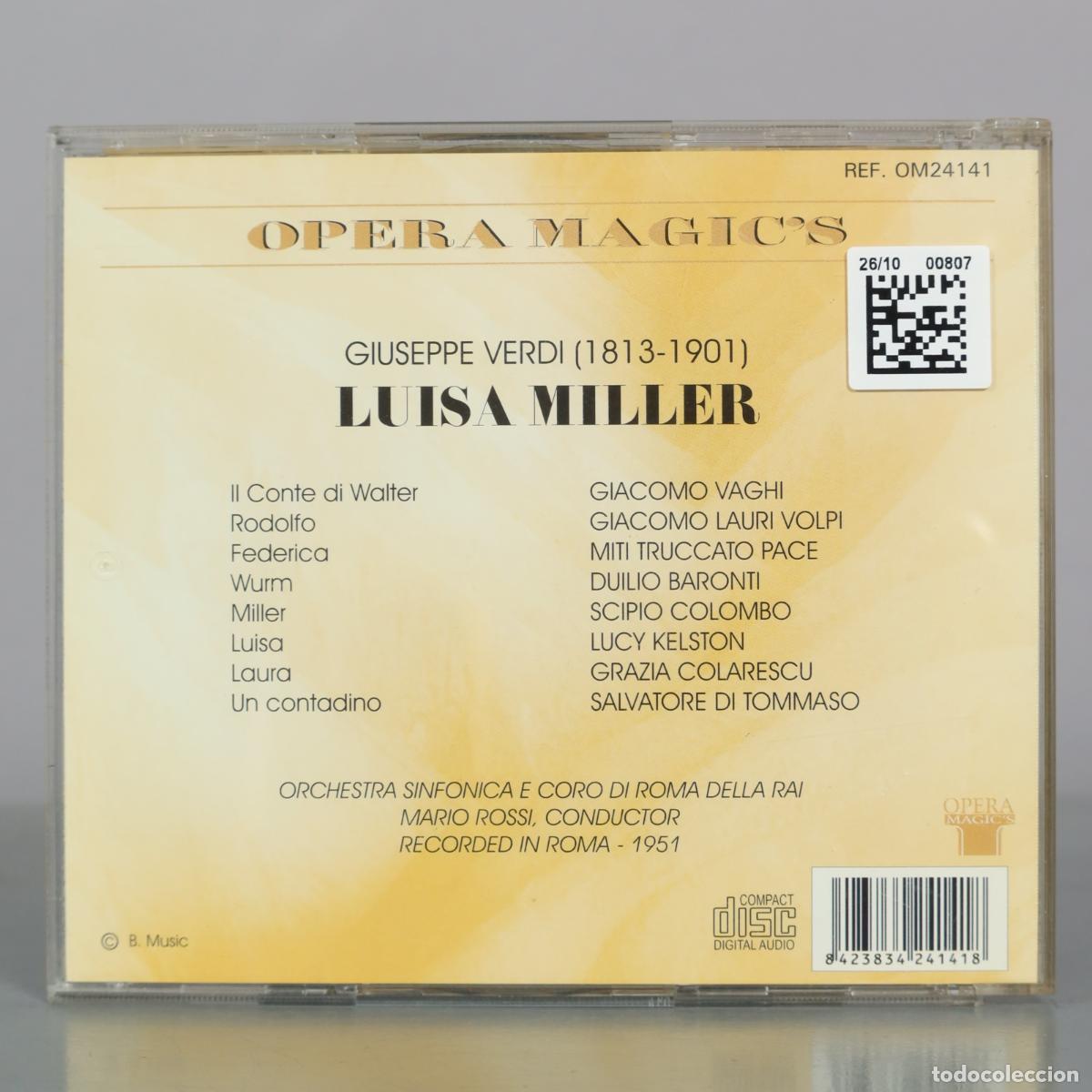 CDs de m&uacute;sica: CD. Luisa Miller - Giuseppe Verdi - Opera Magics - Foto 2