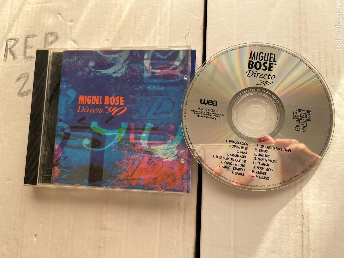 CDs de m&uacute;sica: MIGUEL BOSE DIRECTO 90 CONCIERTO AMANTE BANDIDO- CD MUSICA KREATEN