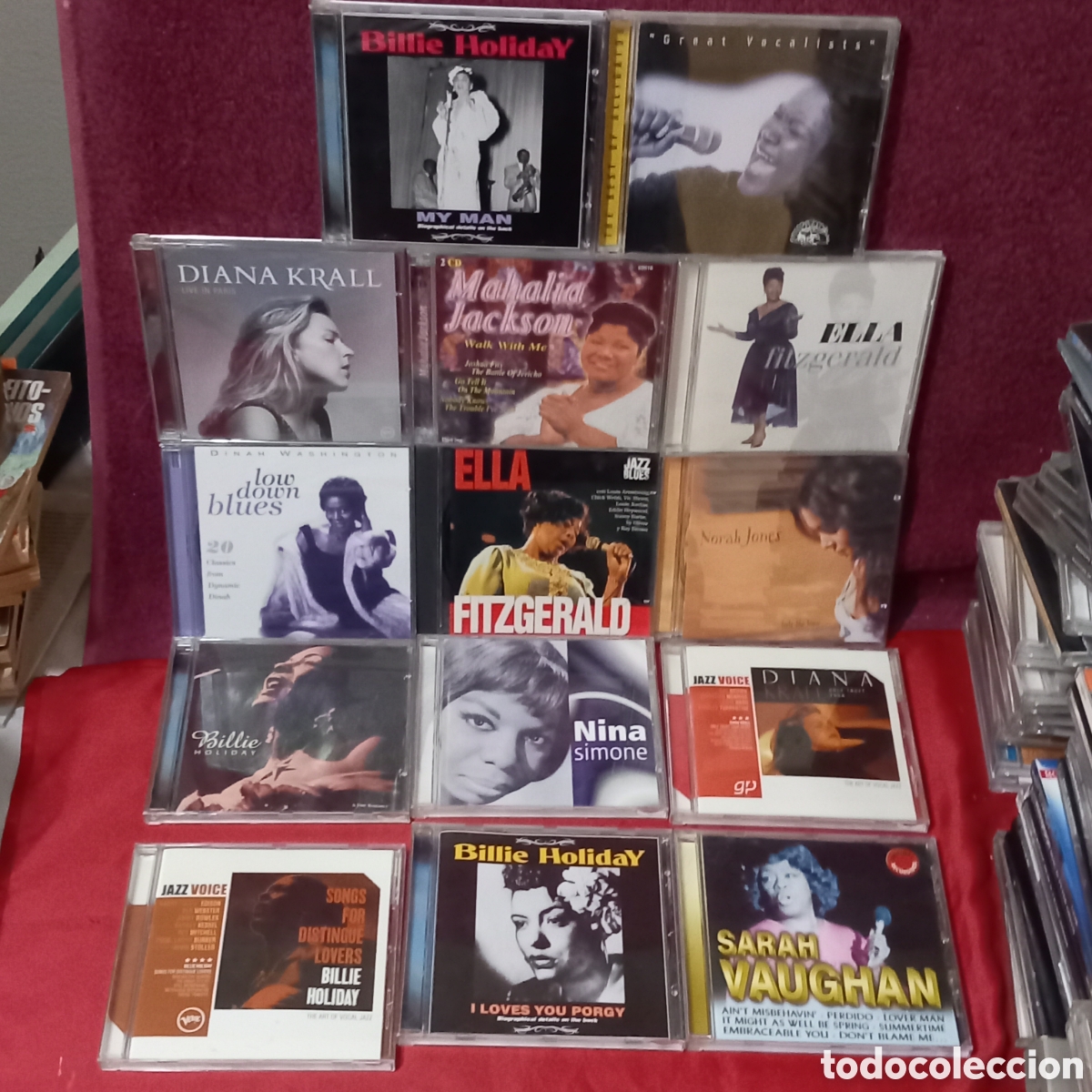 Musik-CDs: LOTE 14&times;CD/GRANDES VOCALISTAS/BILLIE HOLIDAY+NINA SIMONE+NORAH JONES+SARA VAUGHAN+DIANA(COMO NUEVOS)