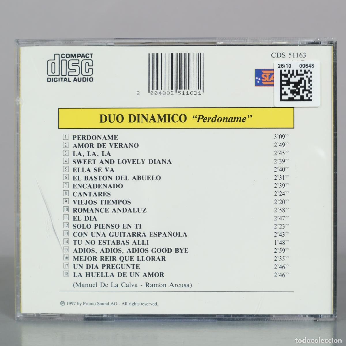 CDs de m&uacute;sica: CD. Perdoname - Duo Dinamico - Foto 2