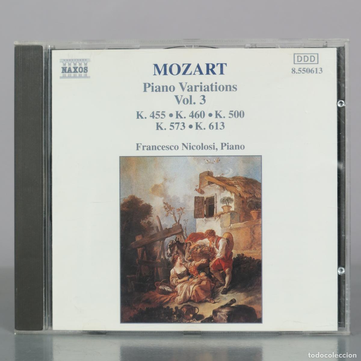 CDs de m&uacute;sica: CD. Mozart - Piano Variations Vol. 3 - Francesco Nicolosi - Naxos