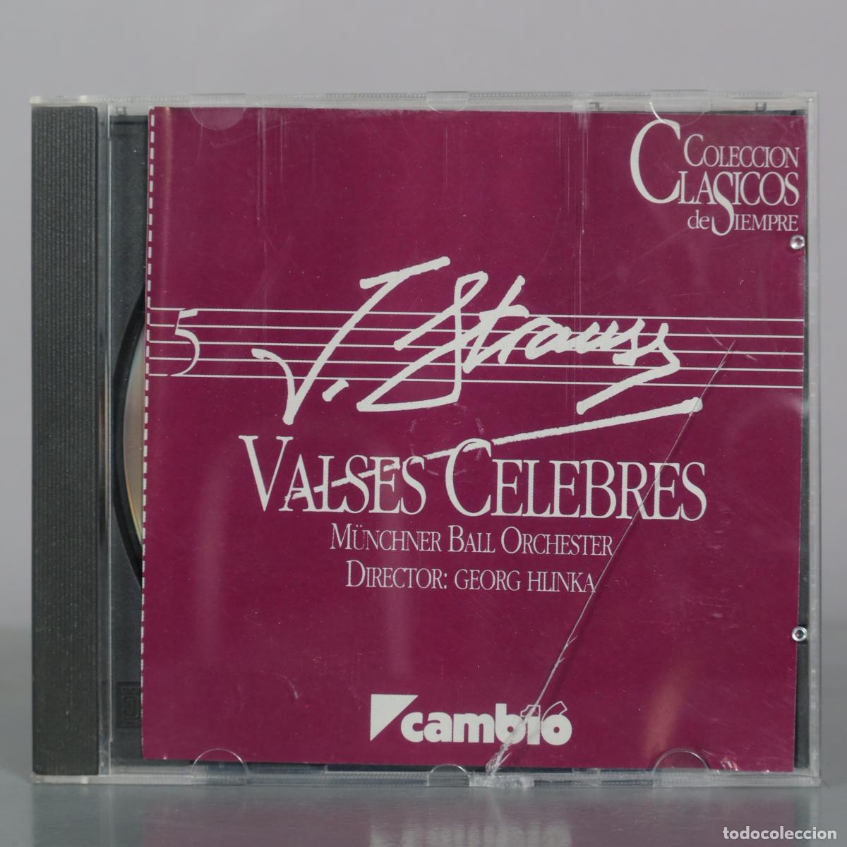Music CDs: CD. Johann Strauss - Valses Celebres - Muenchner Ball Orchester - Georg Hlinka - Coleccion Clasicos