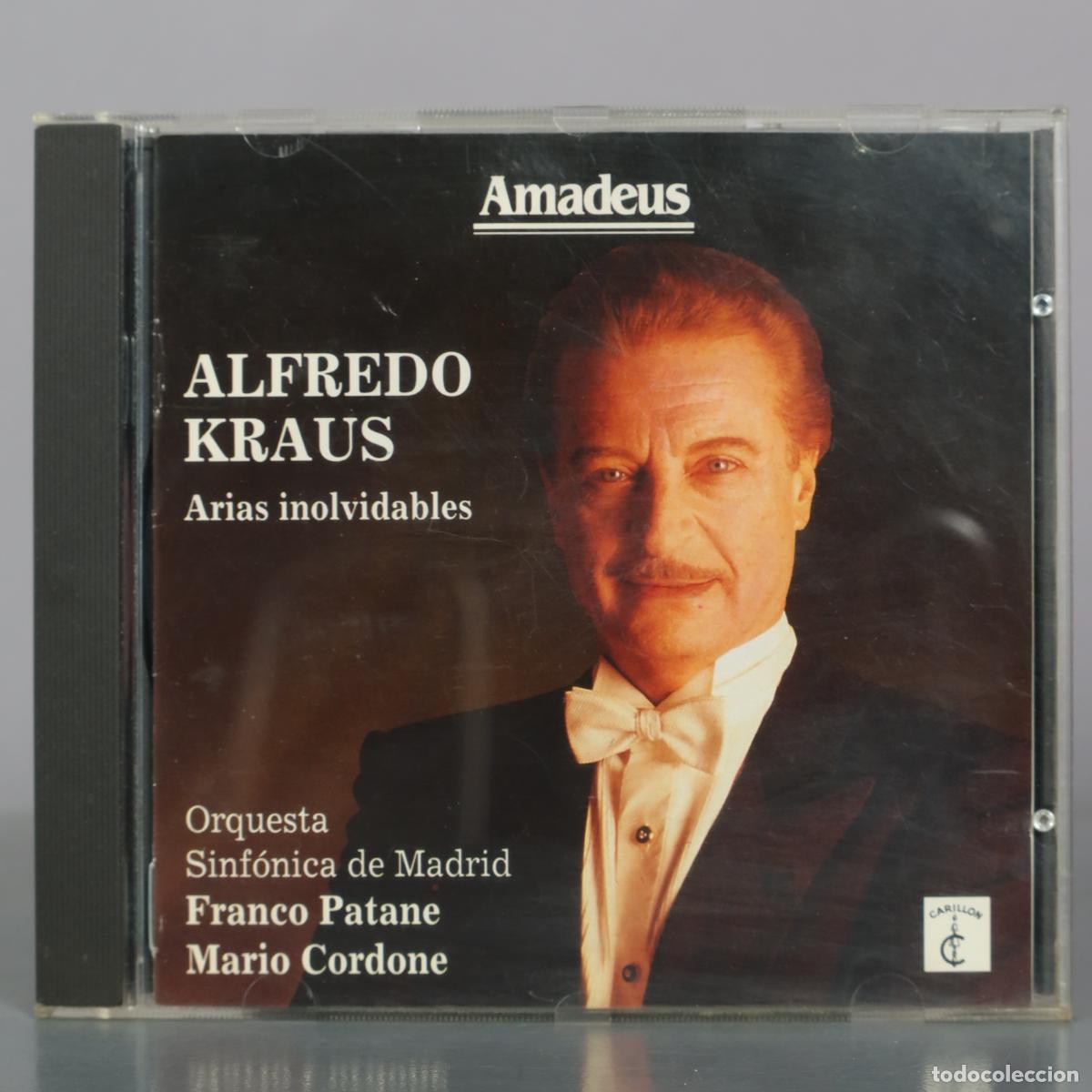 CD di Musica: CD. Alfredo Kraus - Arias inolvidables - Orquesta Sinf&oacute;nica de Madrid - Franco Patane - Mario