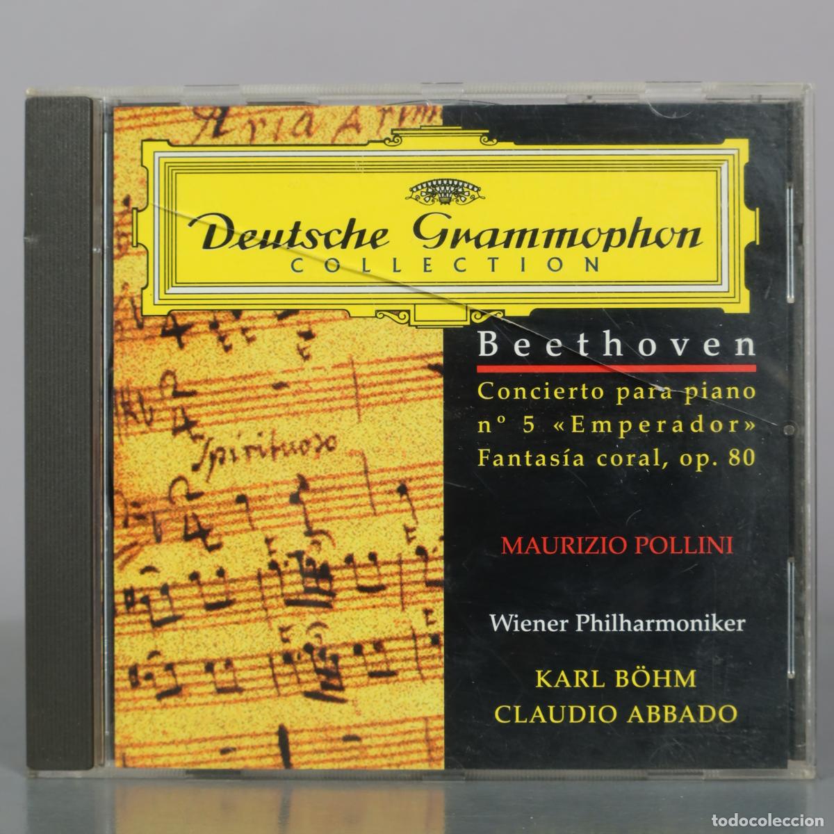 CD di Musica: CD. Beethoven - Concierto para piano n 5 Emperador - Fantas&iacute;a coral, op. 80 - Maurizio Pollini -
