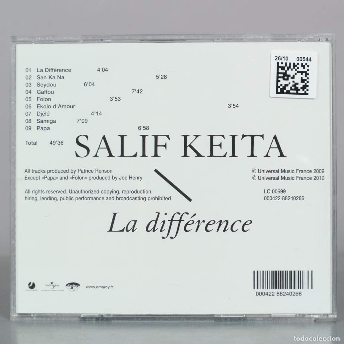 CDs de m&uacute;sica: CD. La diff&eacute;rence - Salif Keita - Foto 2