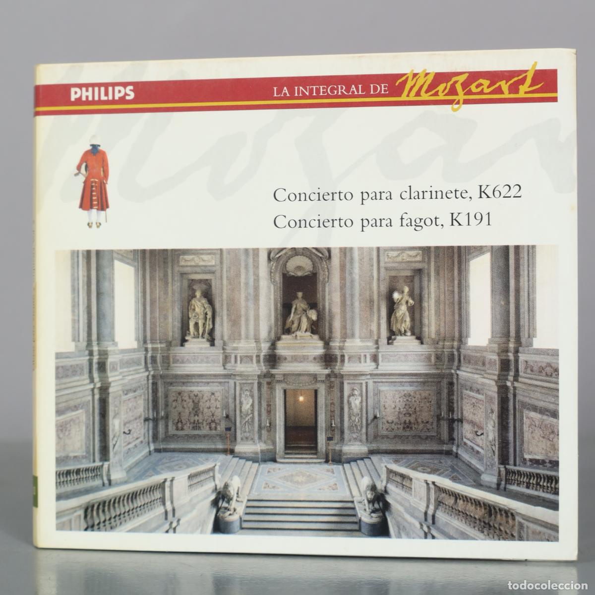CDs de m&uacute;sica: CD. Concierto para clarinete, K622 - Concierto para fagot, K191 - Wolfgang Amadeus Mozart - Philips