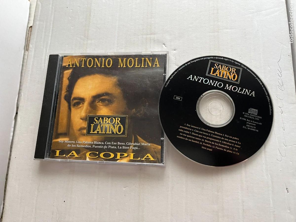 CDs de m&uacute;sica: ANTONIO MOLINA - SABOR LATINO - CD MUSICA KREATEN