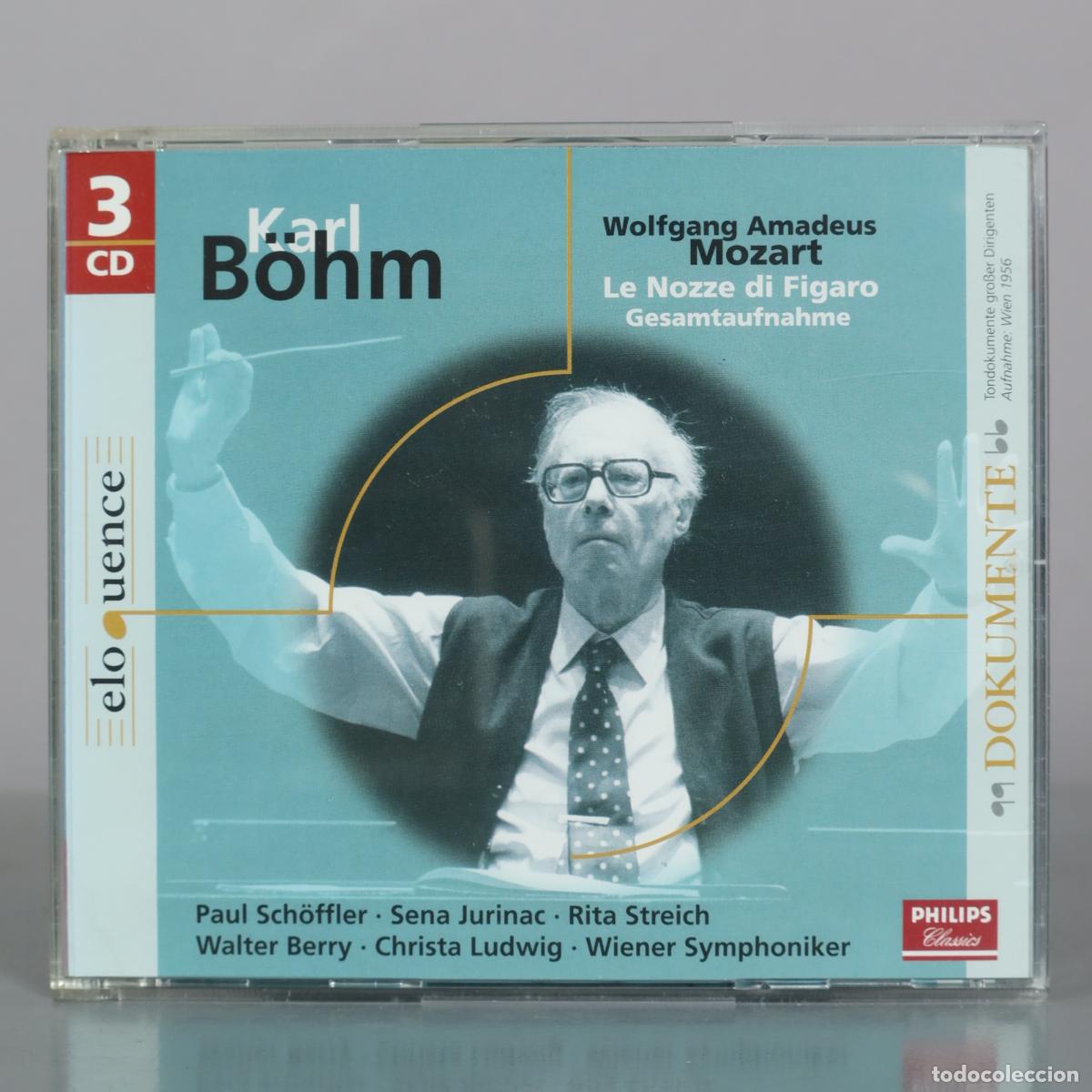 CDs de m&uacute;sica: CD. Wolfgang Amadeus Mozart - Le Nozze di Figaro - Karl B&ouml;hm, Paul Sch&ouml;ffler, Sena Jurinac, Rita