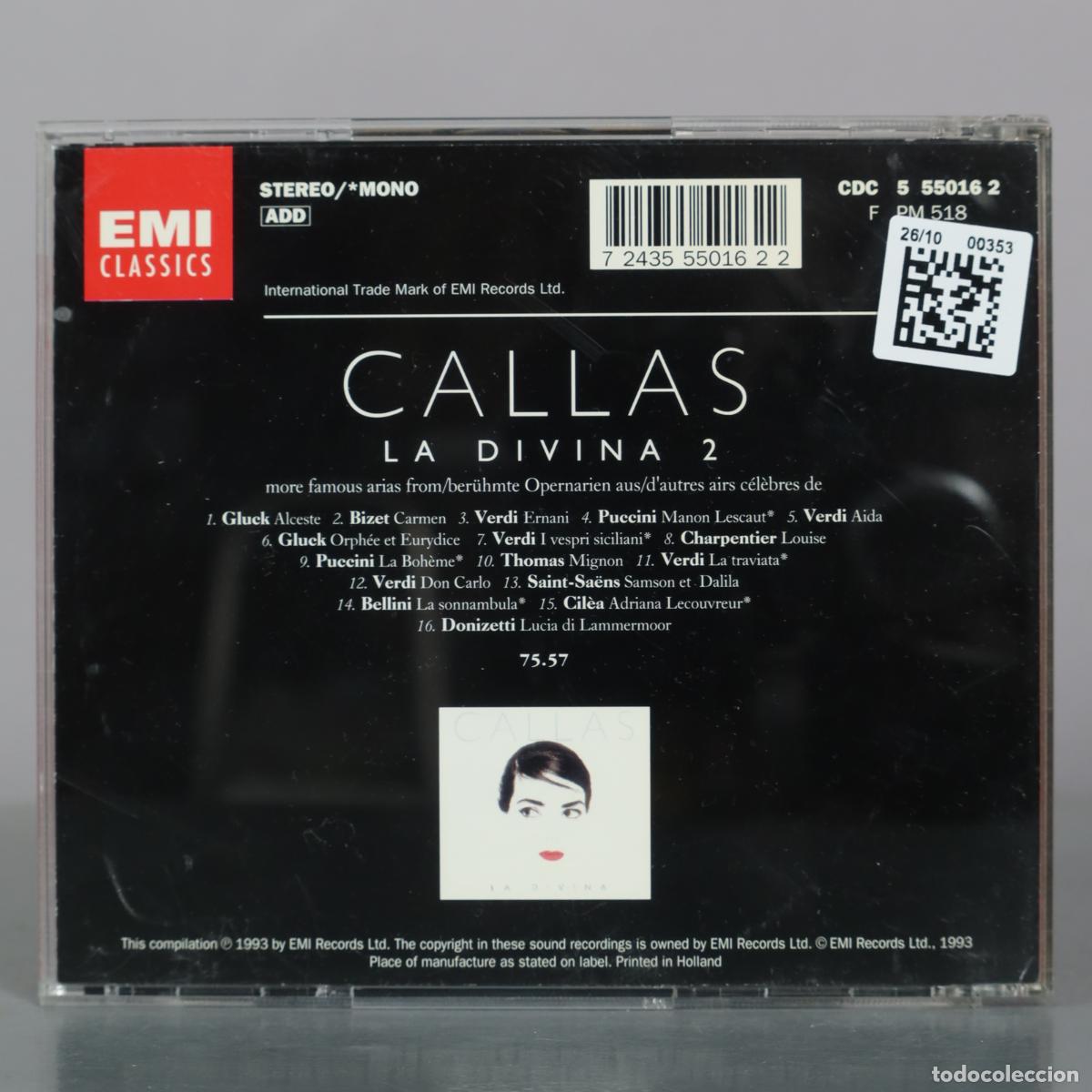 CDs de m&uacute;sica: CD. Callas - La Divina 2 - Foto 2