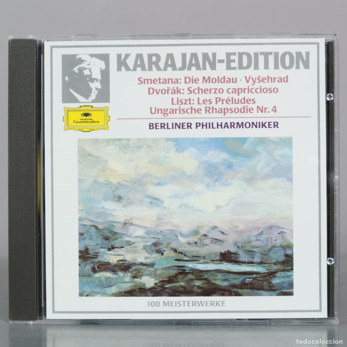 CDs de m&uacute;sica: CD. Karajan-Edition - Smetana: Die Moldau - Vy&scaron;ehrad - Dvoř&aacute;k: Scherzo capriccioso - Liszt: Les