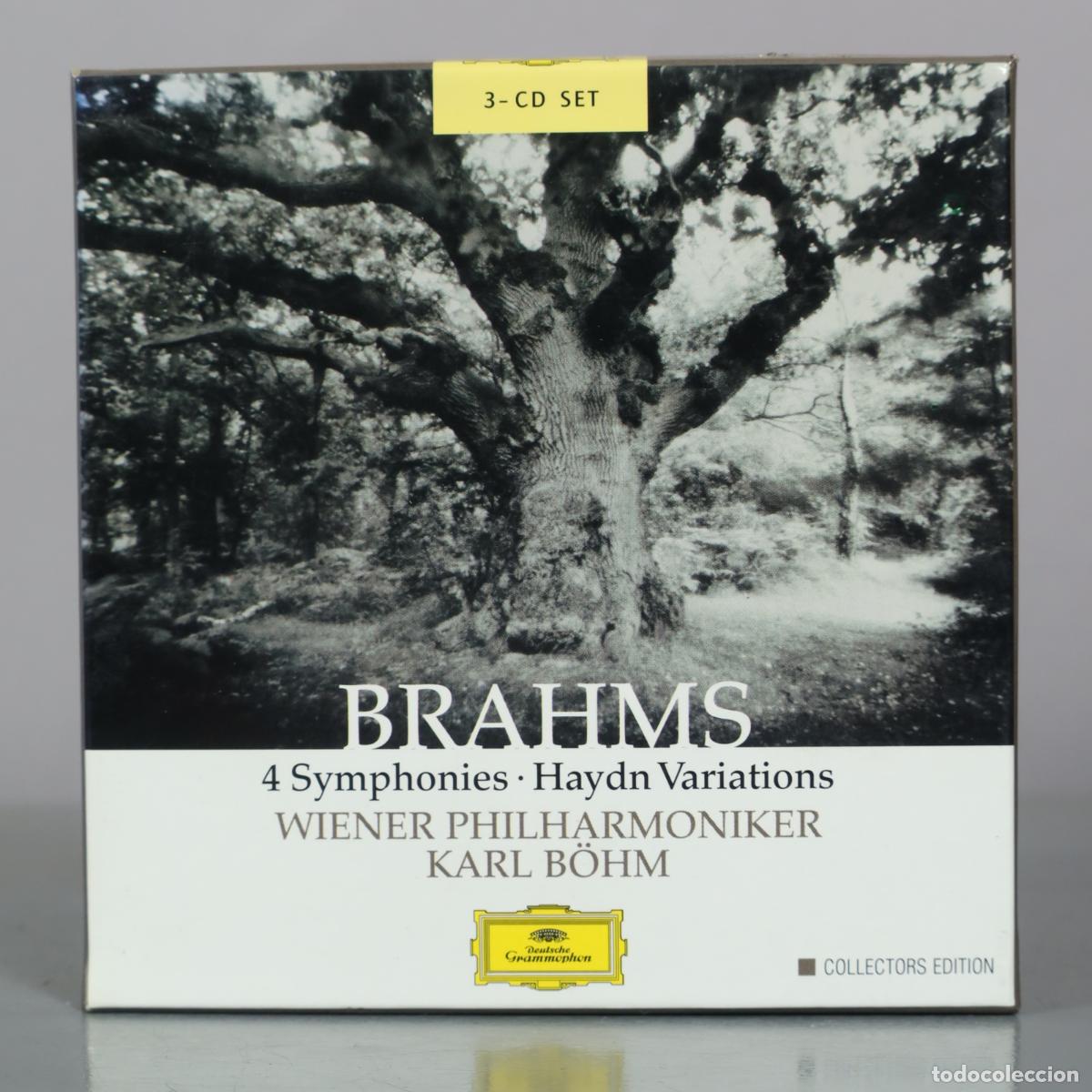 CDs de m&uacute;sica: CD. Brahms - 4 Symphonies - Haydn Variations - Wiener Philharmoniker, Karl B&ouml;hm - Deutsche
