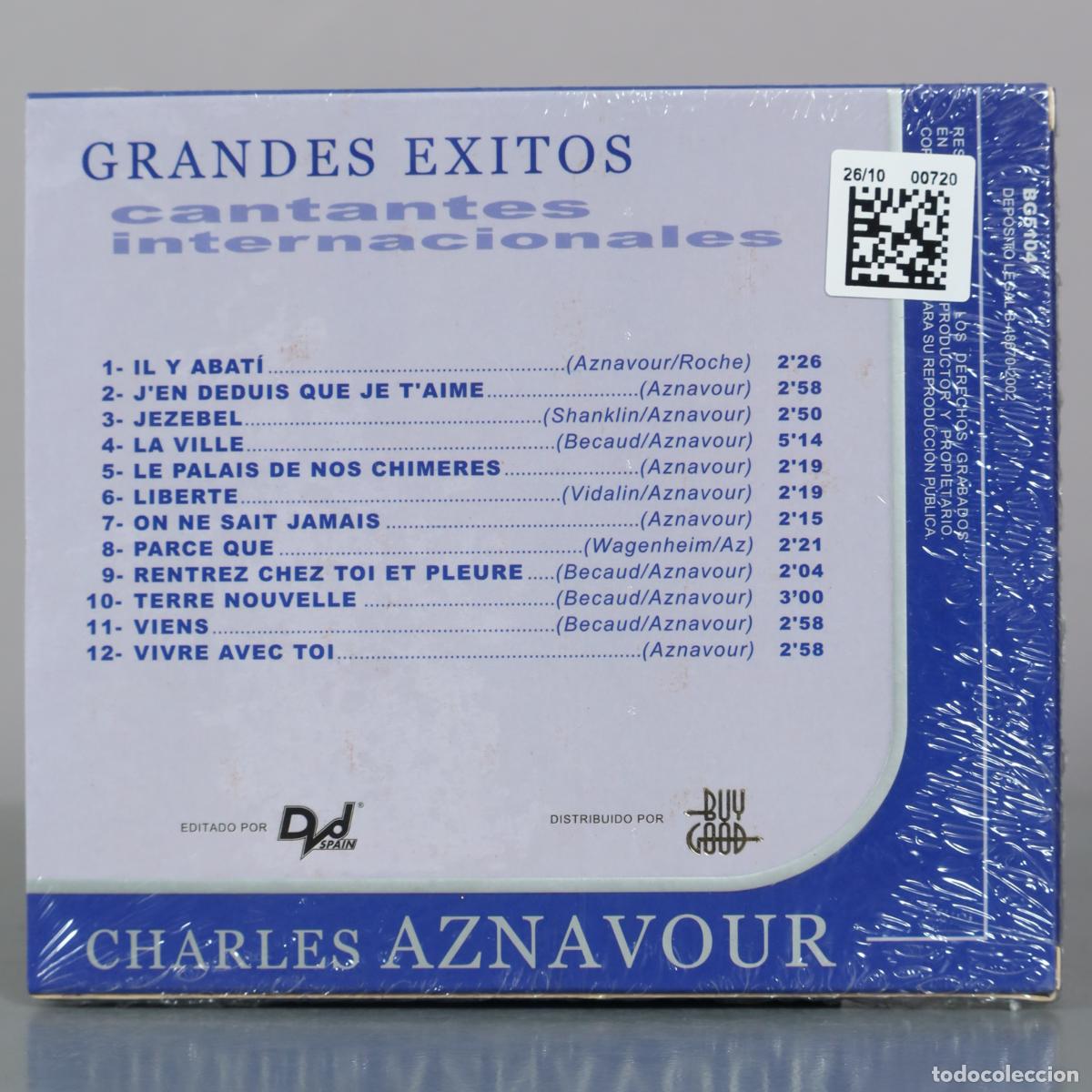 CDs de m&uacute;sica: CD. Grandes Exitos - Charles Aznavour . PRECINTADO - Foto 2