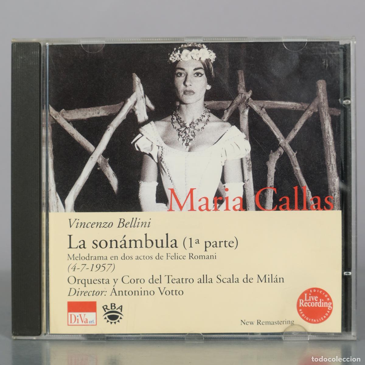 CDs de Musique: CD. La son&aacute;mbula (1&ordf; parte) - Vincenzo Bellini - Maria Callas, Antonino Votto, Orquesta y Coro del
