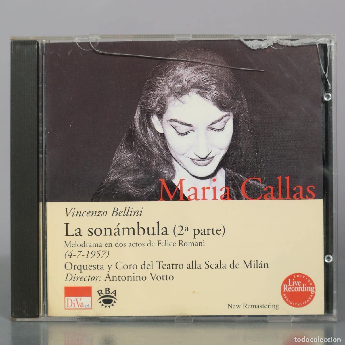 CDs de Musique: CD. La son&aacute;mbula (2&ordf; parte) - Vincenzo Bellini - Maria Callas, Antonino Votto, Orquesta y Coro del