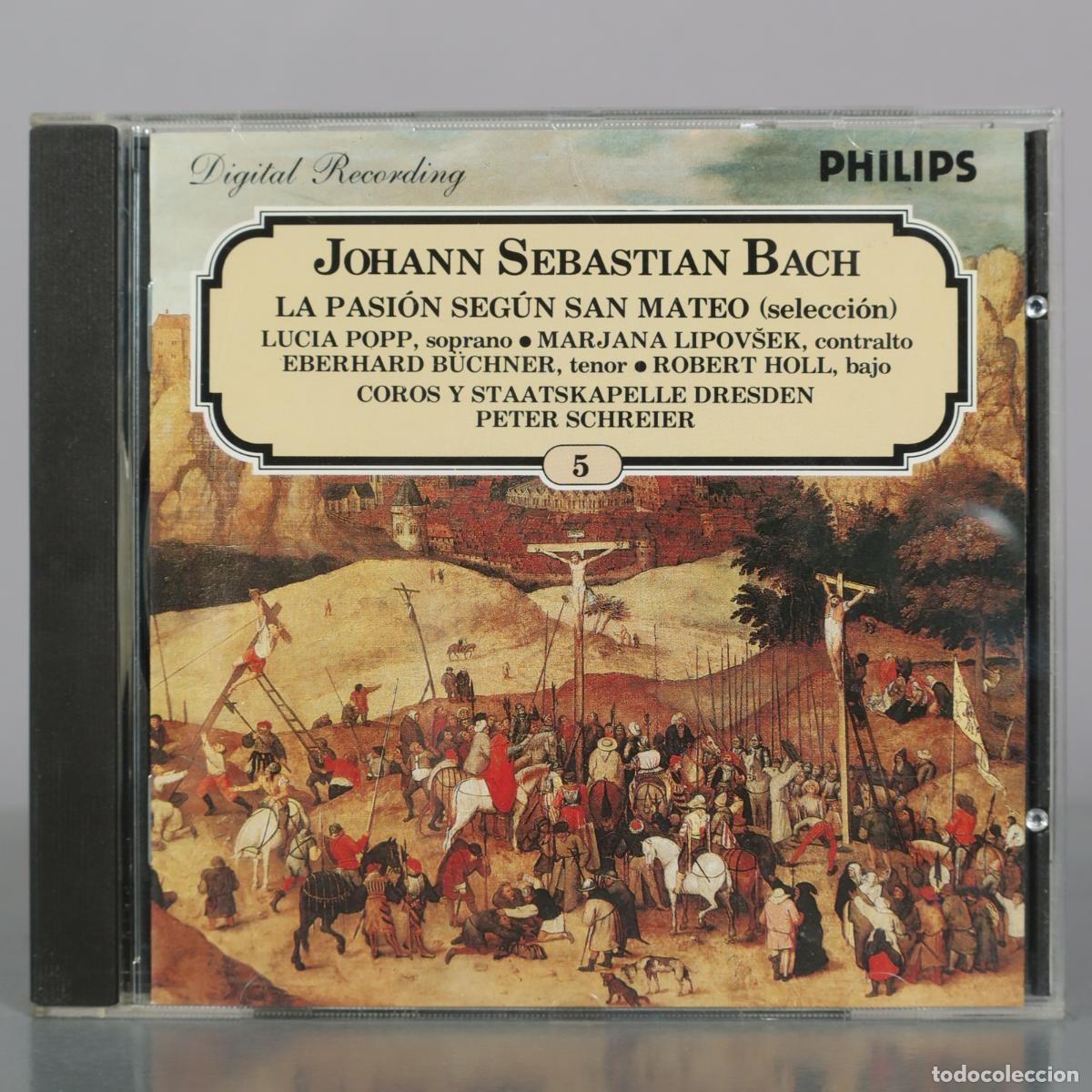 CDs de Musique: CD. Johann Sebastian Bach - La Pasi&oacute;n seg&uacute;n San Mateo (selecci&oacute;n) - Lucia Popp, Marjana Lipov&scaron;ek,