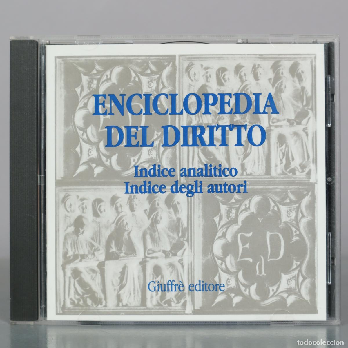 CDs de m&uacute;sica: CD. Enciclopedia del Diritto - Indice analitico - Indice degli autori - Giuffr&egrave; editore