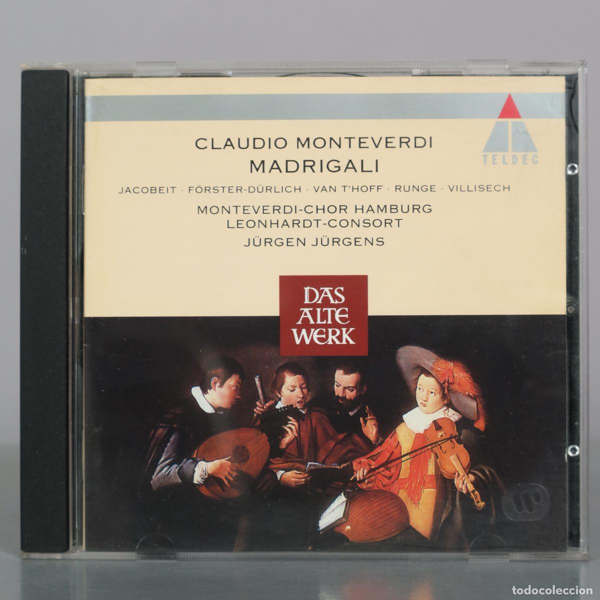 CDs de m&uacute;sica: CD. Madrigali - Claudio Monteverdi - Jacobeit, F&ouml;rster-D&uuml;rlich, Van T'Hoff, Runge, Villisech,