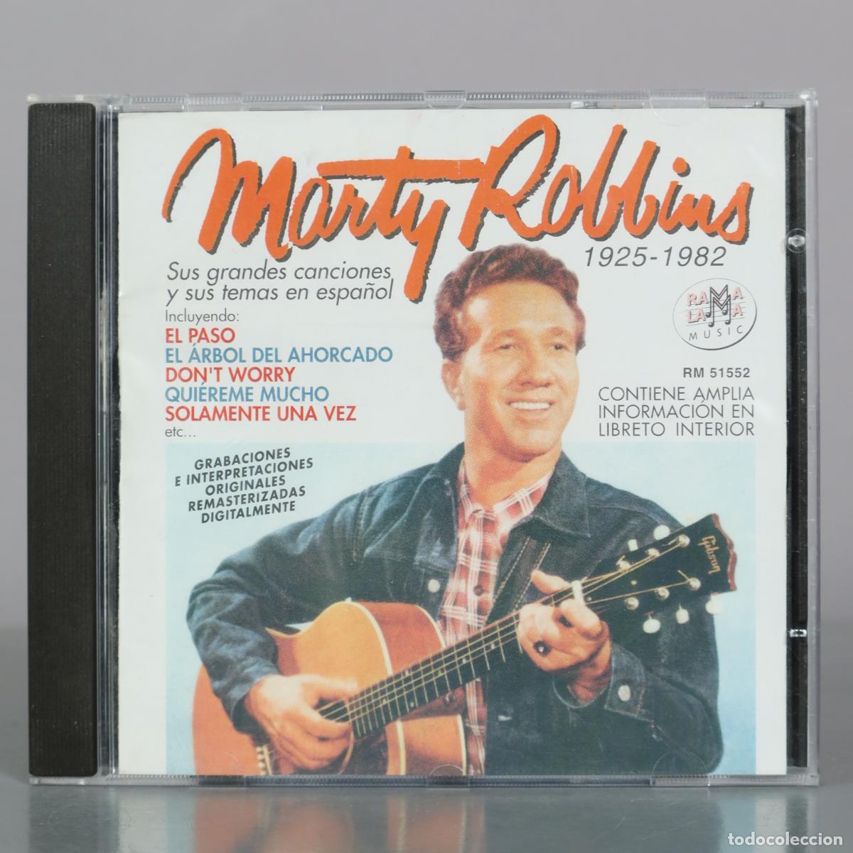 CDs de m&uacute;sica: CD. Marty Robbins - Sus grandes canciones y sus temas en espa&ntilde;ol - Rama Lama Music
