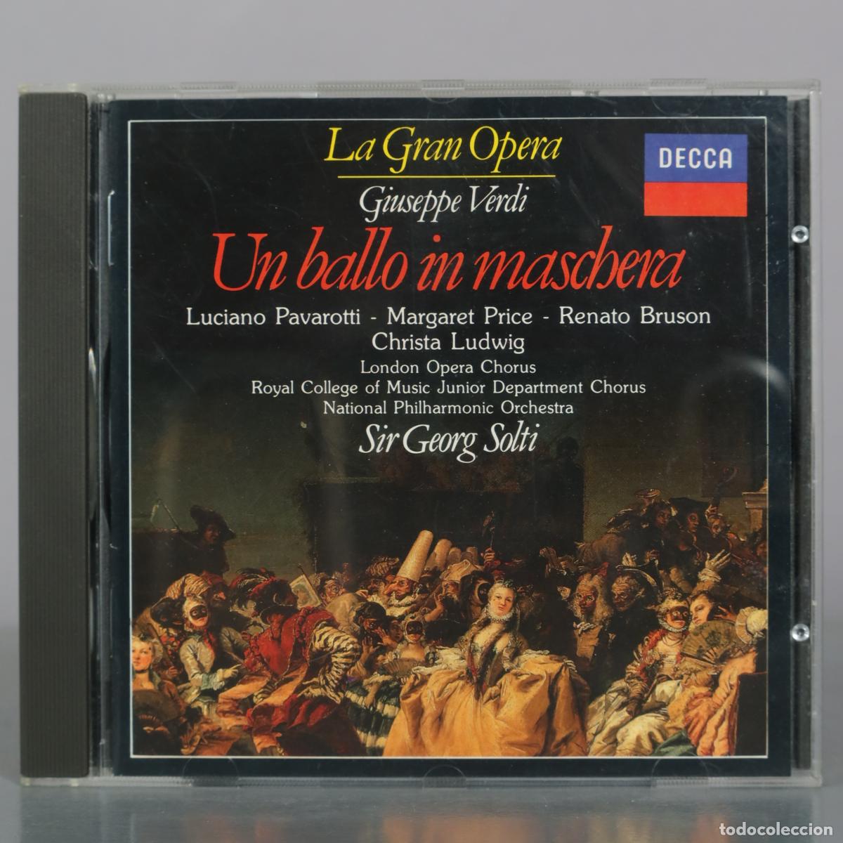 CDs de m&uacute;sica: CD. La Gran Opera - Giuseppe Verdi - Un ballo in maschera - Luciano Pavarotti, Margaret Price,