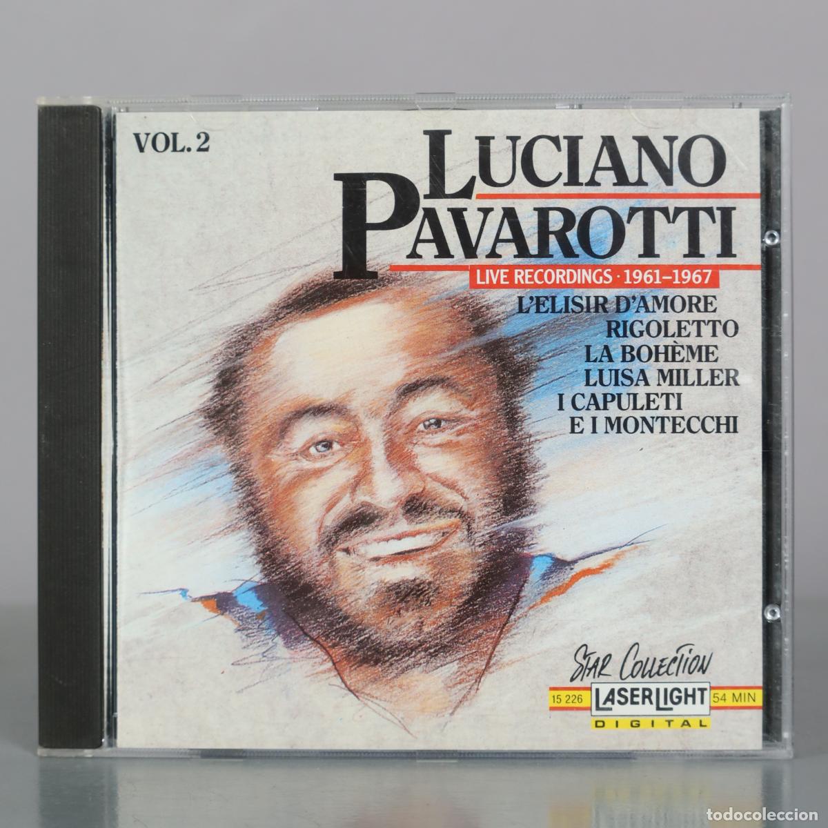 Music CDs: CD. Luciano Pavarotti - Live Recordings Vol. 2 - LaserLight Digital