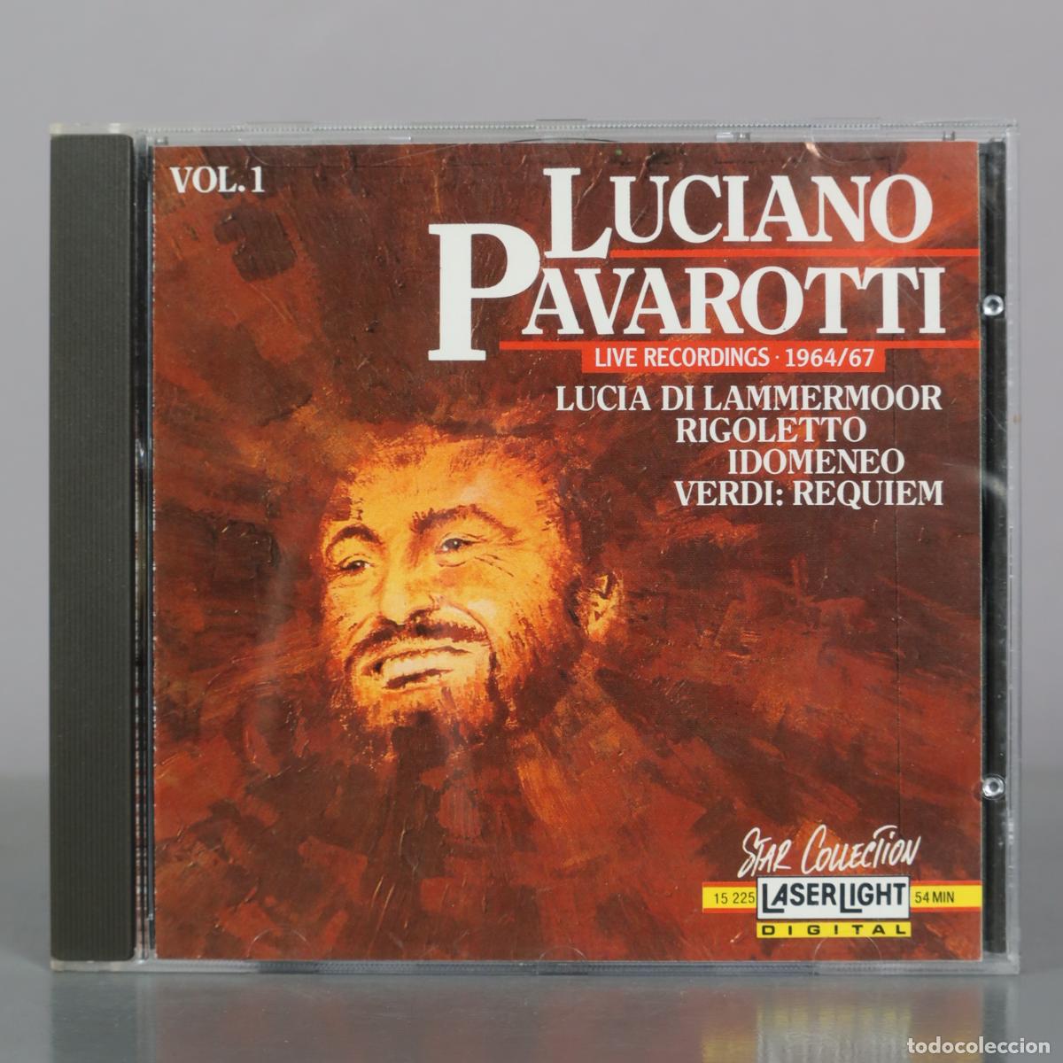 CDs de m&uacute;sica: CD. Luciano Pavarotti - Live Recordings - Lucia Di Lammermoor - Rigoletto - Idomeneo - Verdi: