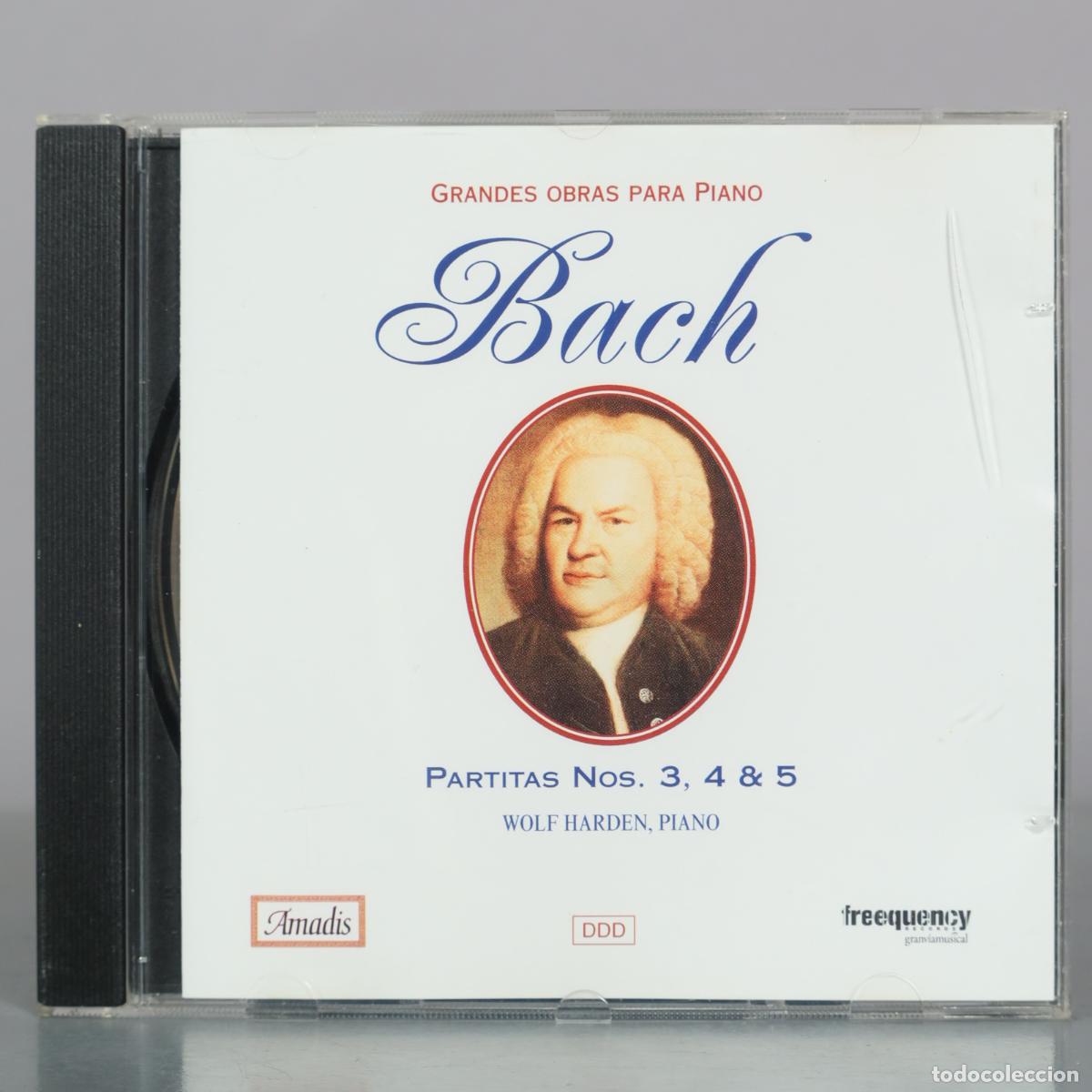 CDs de m&uacute;sica: CD. Grandes Obras Para Piano - Bach - Partitas Nos. 3, 4 & 5 - Wolf Harden - Amadis