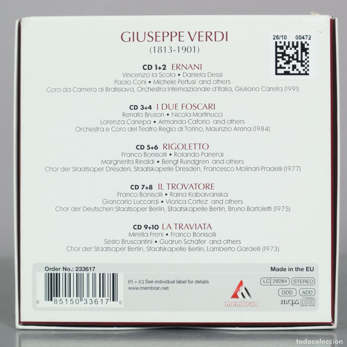 CDs de m&uacute;sica: CD. Verdi - Great Operas - Membran - Foto 2