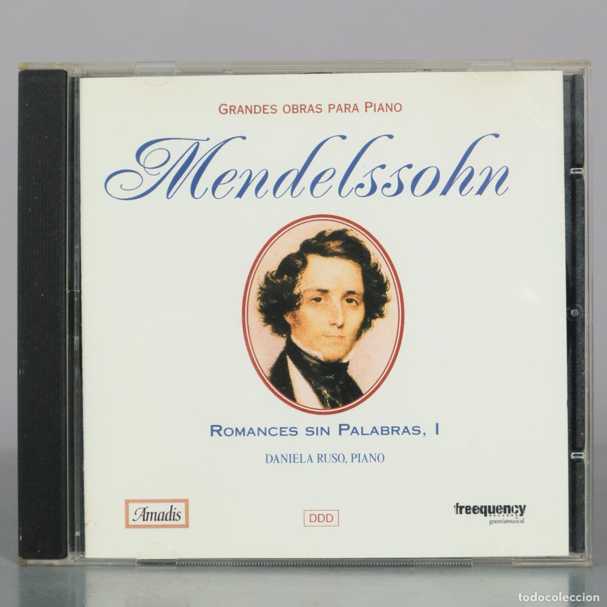 CDs de m&uacute;sica: CD. Romances sin palabras, I - Felix Mendelssohn - Daniela Ruso - Amadis