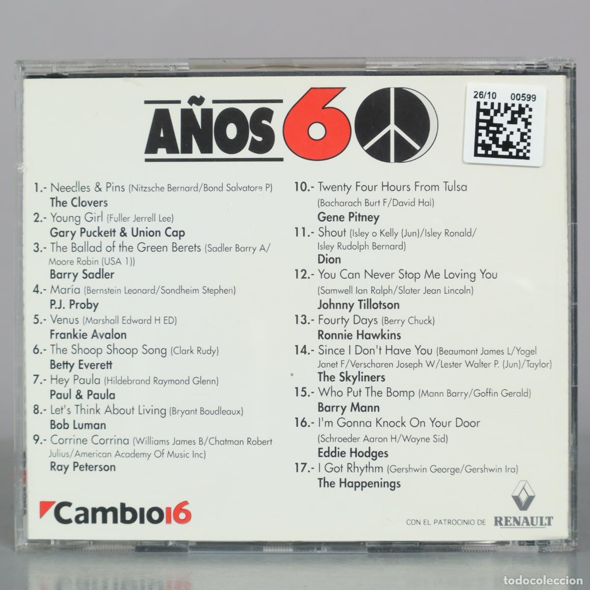 CDs de m&uacute;sica: CD. A&ntilde;os 60 - Pop - Cambio 16 - Foto 2