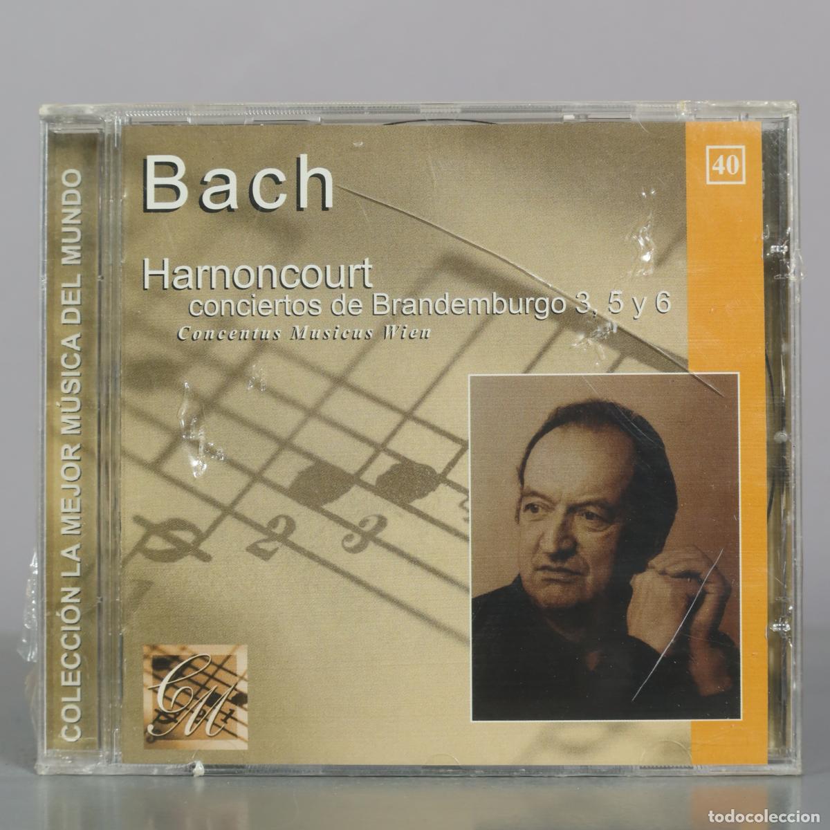 Musik-CDs: CD. Conciertos de Brandemburgo 3, 5 y 6 - Bach - Harnoncourt - Concentus Musicus Wien . PRECINTADO