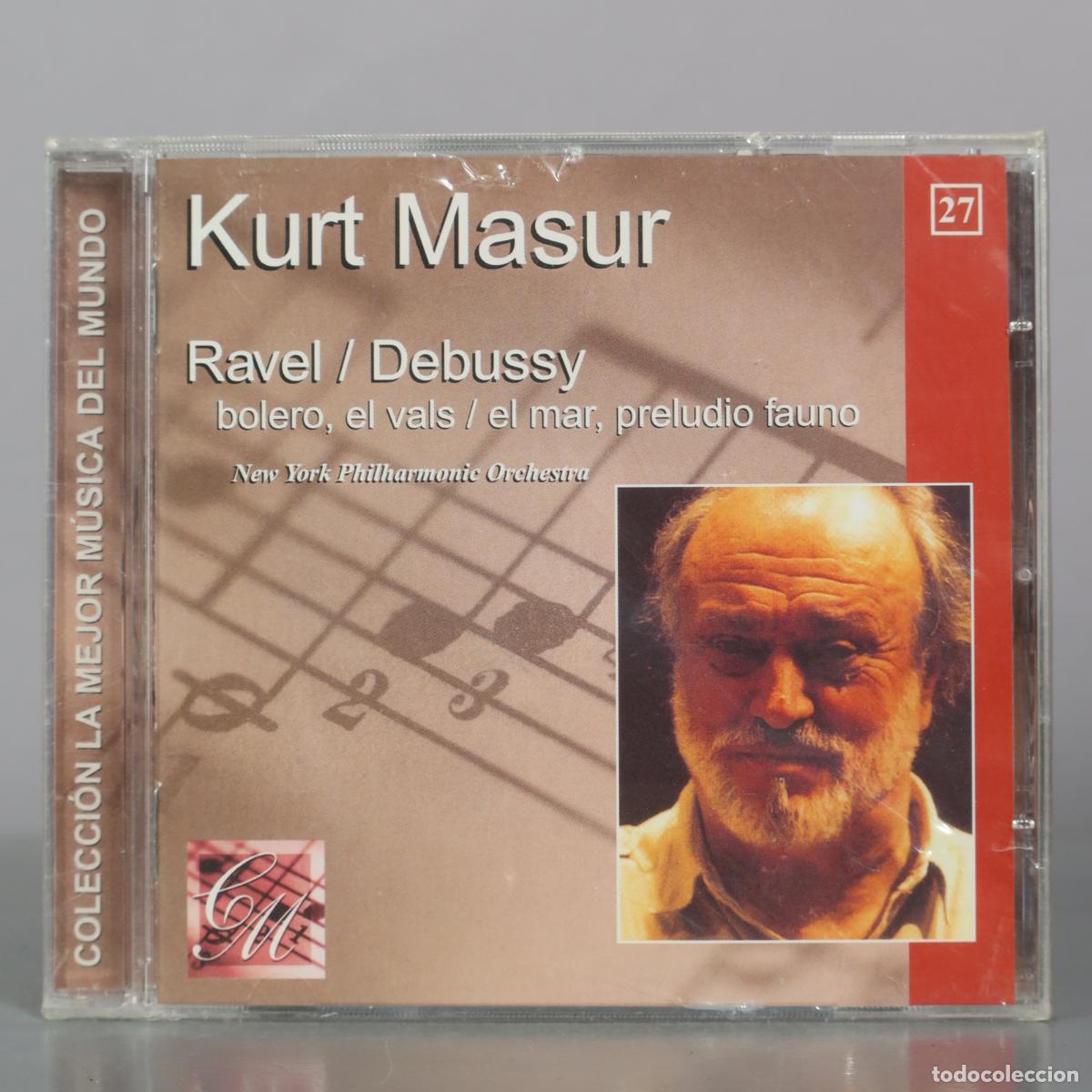 CDs de m&uacute;sica: CD. Kurt Masur - Ravel / Debussy - Bolero, el vals / el mar, preludio fauno - New York . PRECINTADO