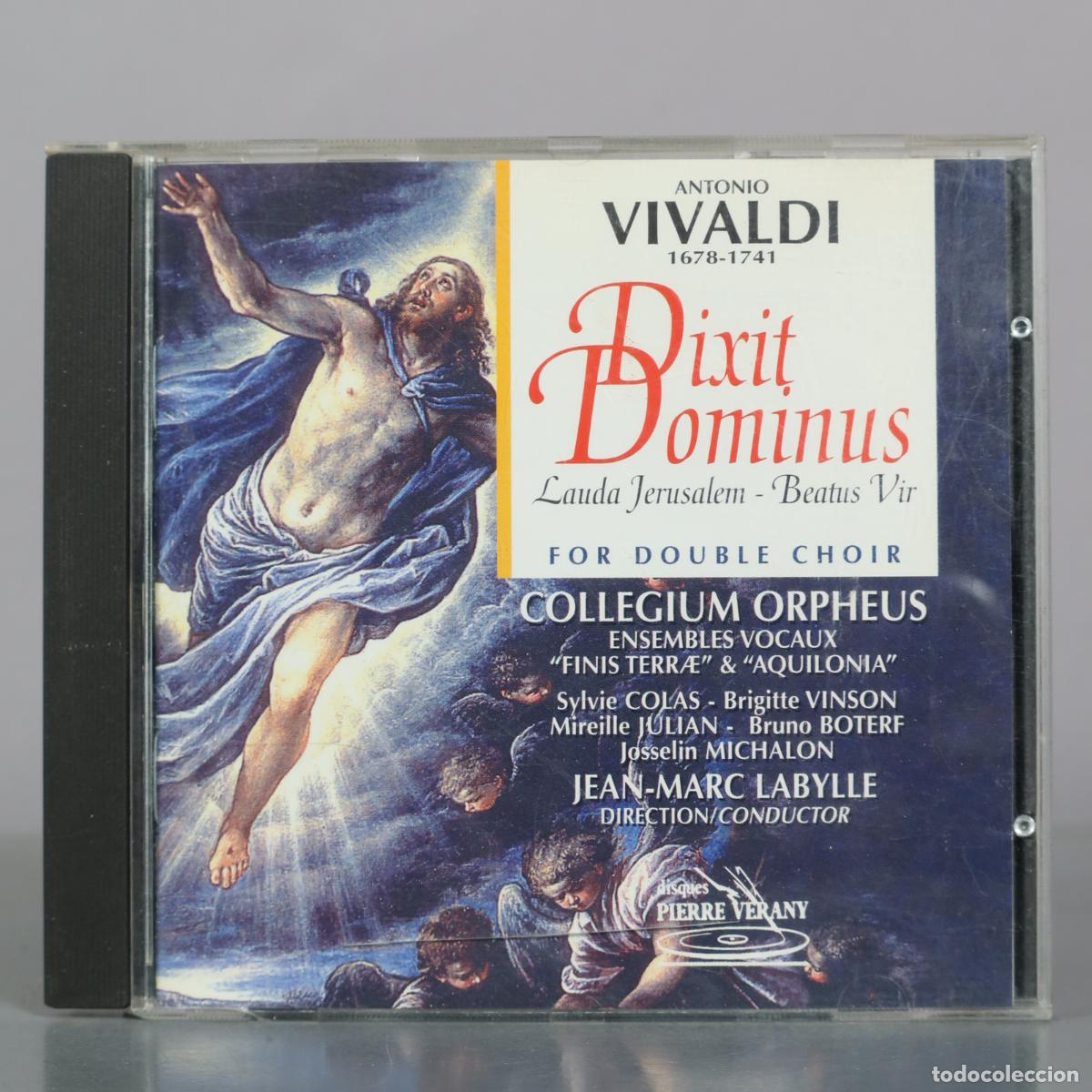 CDs de m&uacute;sica: CD. Antonio Vivaldi - Dixit Dominus - Lauda Jerusalem - Beatus Vir - Collegium Orpheus - Jean-Marc