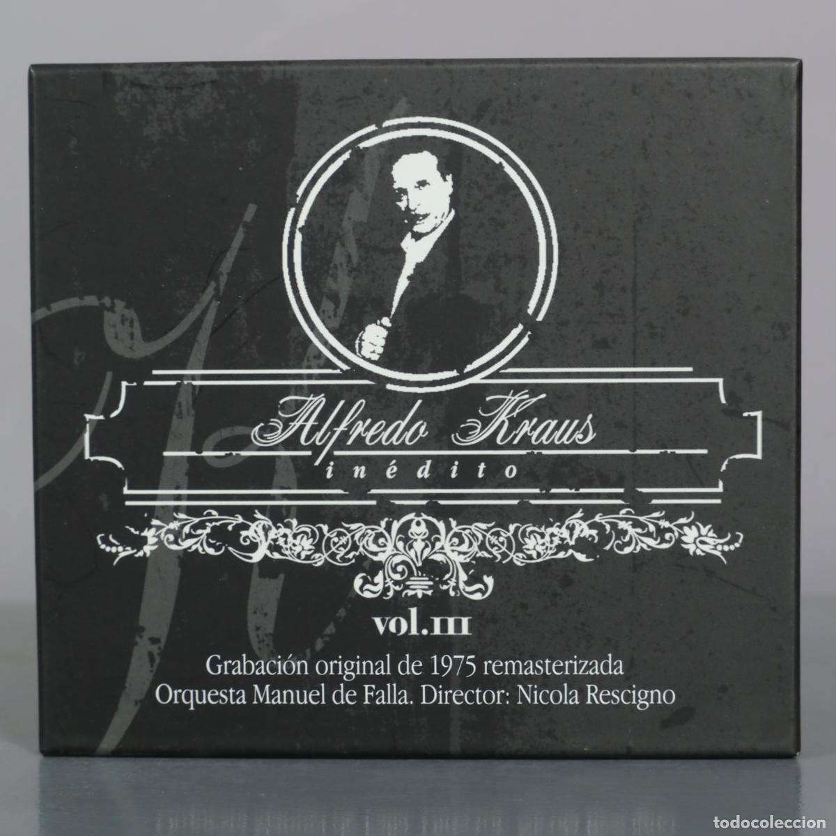 CDs de m&uacute;sica: CD. Alfredo Kraus - In&eacute;dito Vol. III