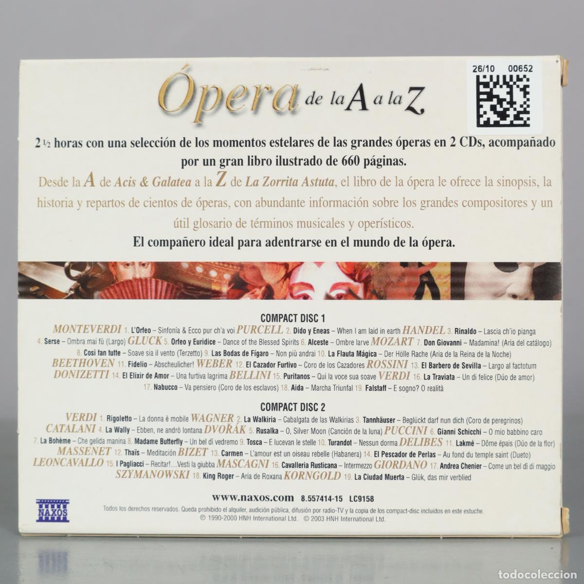 CDs de m&uacute;sica: CD. &Oacute;pera de la A a la Z - Naxos - Foto 2