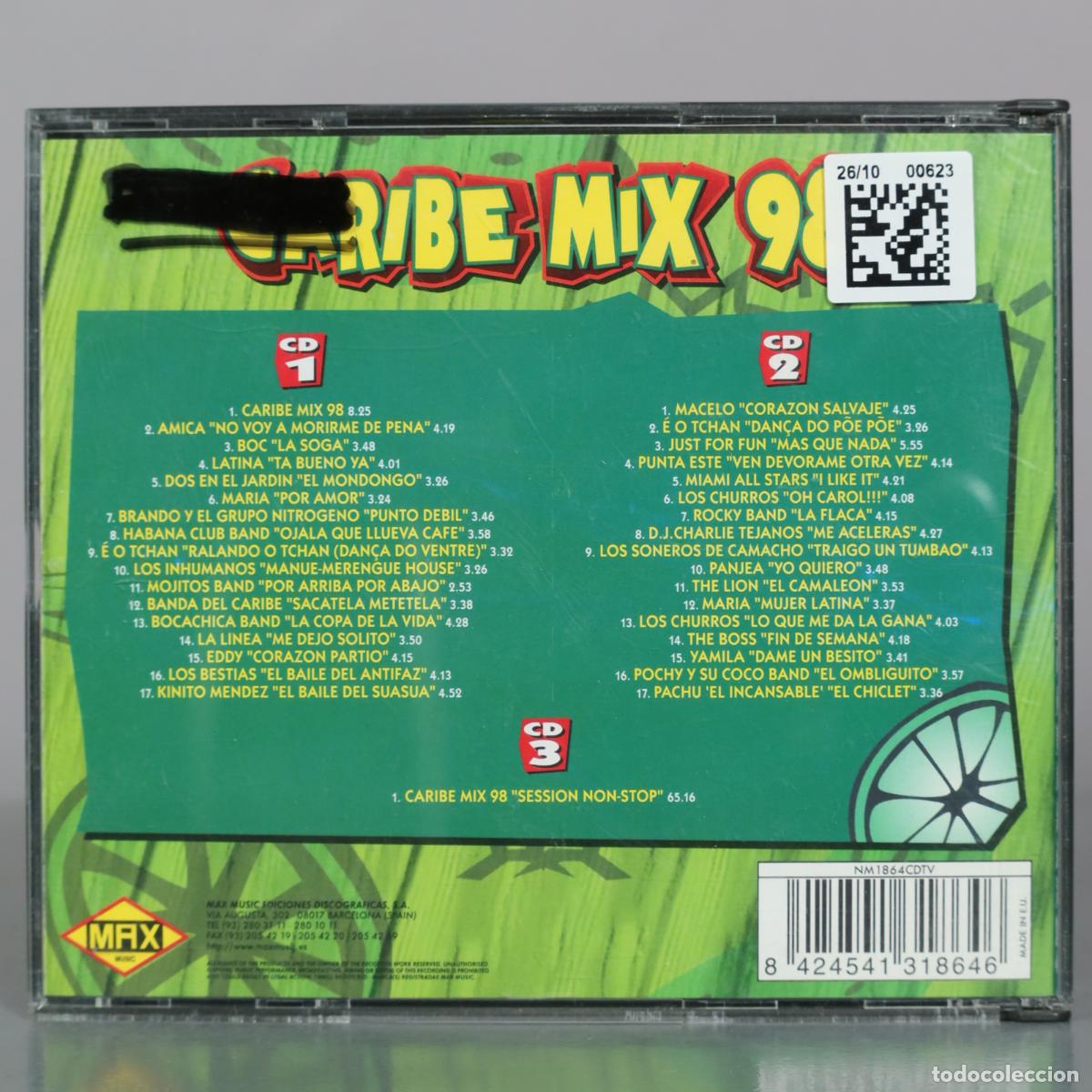 CDs de m&uacute;sica: CD. Caribe Mix 98 - Max Music - Foto 2